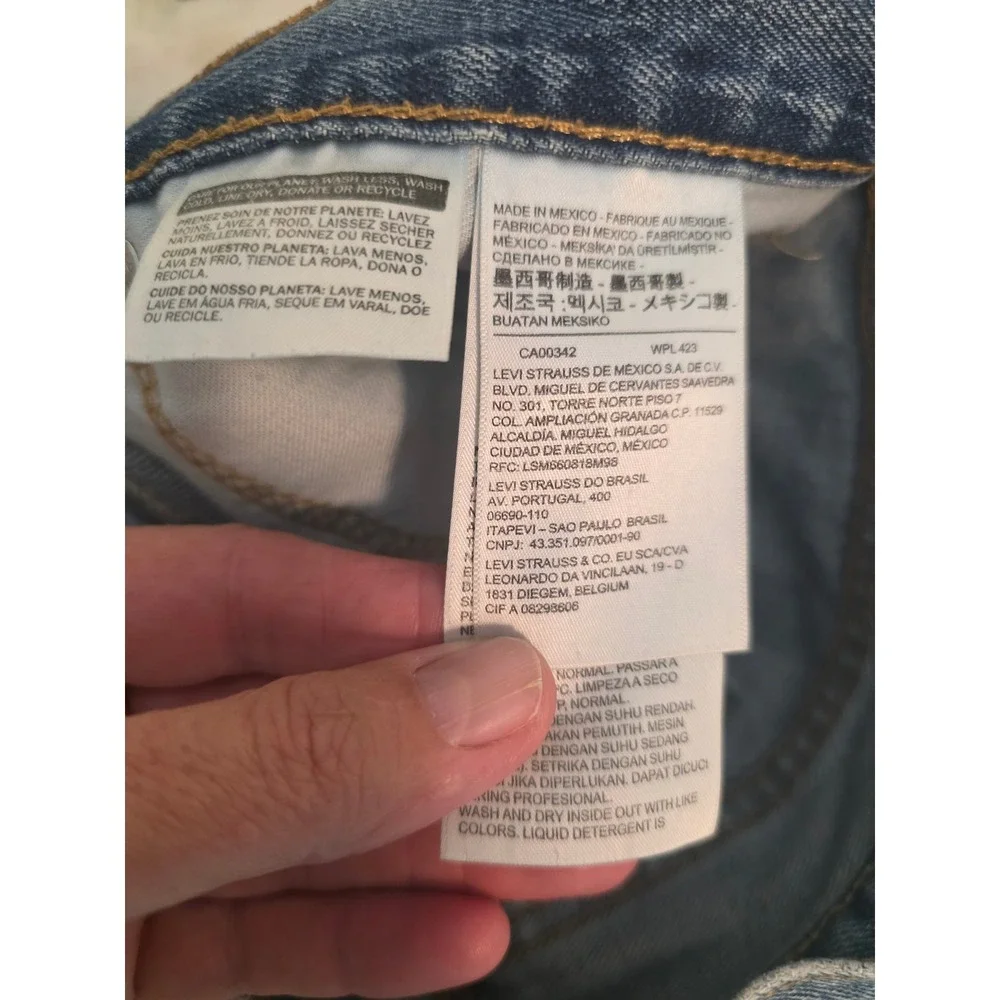 Levis 505 Regular Fit Jeans Mens 36x34 Medium Wash Blue Straight Leg Denim*READ*